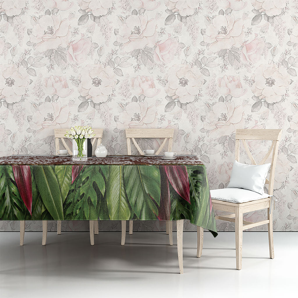 Polynesia Maui Umber Tattoo Inspired Tablecloth Tropical Leaf Skirt Costume