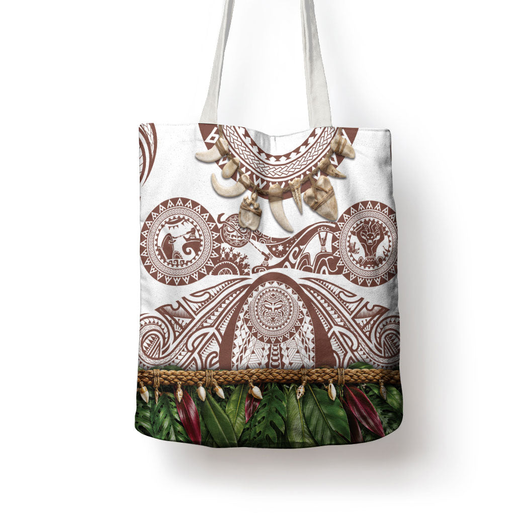 Polynesia Maui Umber Tattoo Inspired Tote Bag Tropical Leaf Skirt Costume DT05 - Polynesian Pride