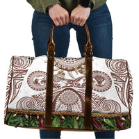 Polynesia Maui Umber Tattoo Inspired Travel Bag Tropical Leaf Skirt Costume DT05 Brown - Polynesian Pride