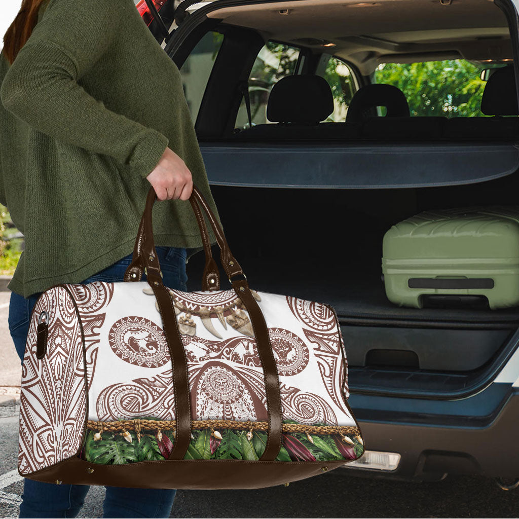 Polynesia Maui Umber Tattoo Inspired Travel Bag Tropical Leaf Skirt Costume DT05 - Polynesian Pride