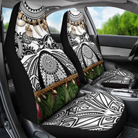 Polynesia Maui White Tattoo Inspired Car Seat Cover Tropical Leaf Skirt Costume DT05 - Polynesian Pride