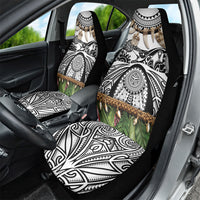 Polynesia Maui White Tattoo Inspired Car Seat Cover Tropical Leaf Skirt Costume DT05 - Polynesian Pride