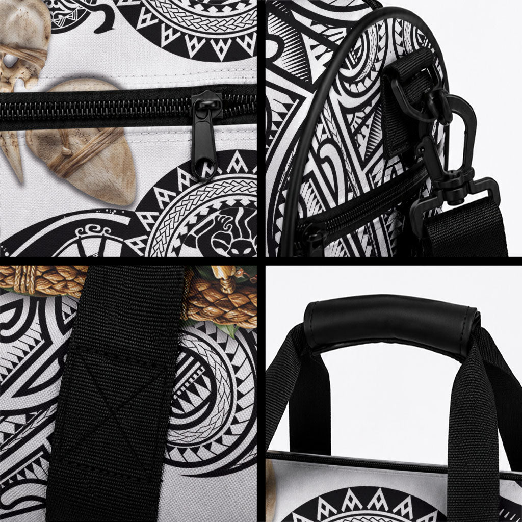 Polynesia Maui White Tattoo Inspired Duffle Bag Tropical Leaf Skirt Costume