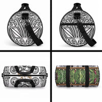 Polynesia Maui White Tattoo Inspired Duffle Bag Tropical Leaf Skirt Costume