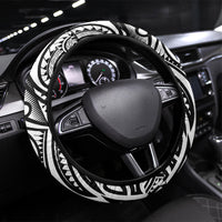 Polynesia Maui White Tattoo Inspired Steering Wheel Cover Tropical Leaf Skirt Costume