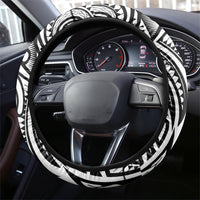Polynesia Maui White Tattoo Inspired Steering Wheel Cover Tropical Leaf Skirt Costume