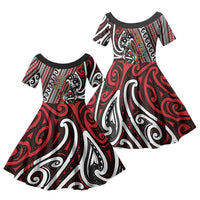 Personalised Maori Language Week Family Matching Puletasi and Hawaiian Shirt Ake Ake Ake Tribal Patterns