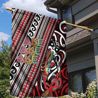 Maori Language Week Garden Flag Ake Ake Ake Tribal Patterns