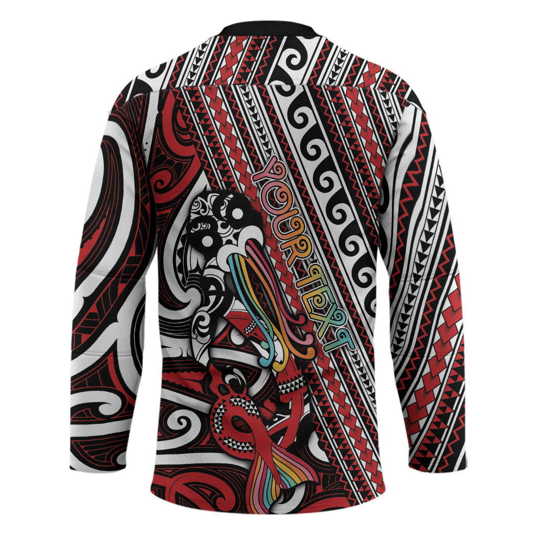 Personalised Maori Language Week Hockey Jersey Ake Ake Ake Tribal Patterns