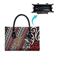 Maori Language Week Leather Bag Ake Ake Ake Tribal Patterns