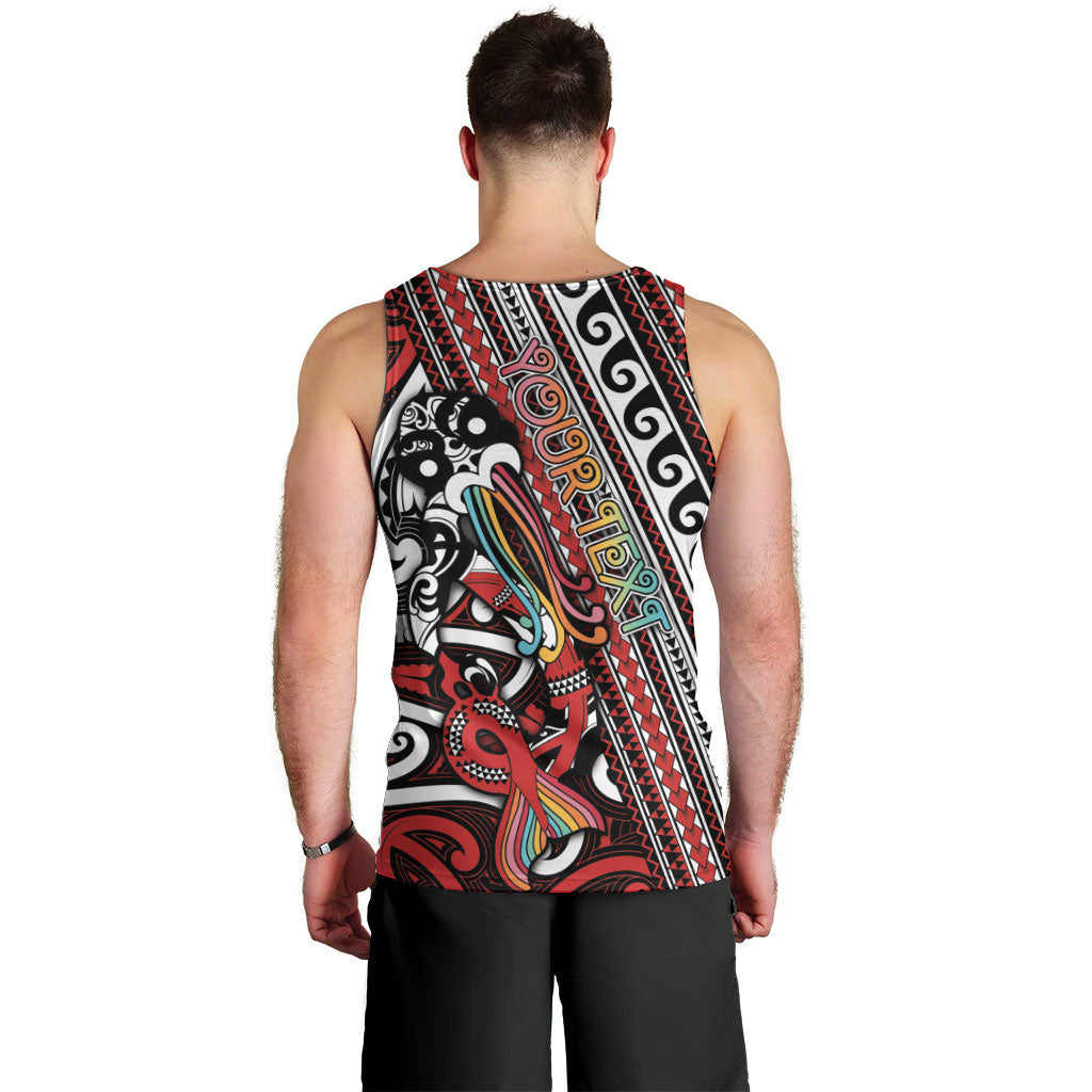 Personalised Maori Language Week Men Tank Top Ake Ake Ake Tribal Patterns