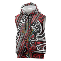 Personalised Maori Language Week Sleeveless Zip Hoodie Ake Ake Ake Tribal Patterns