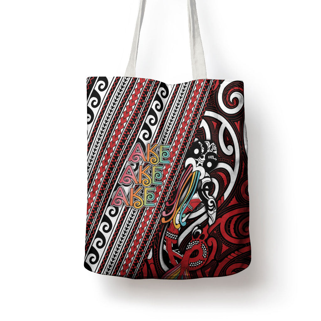 Maori Language Week Tote Bag Ake Ake Ake Tribal Patterns