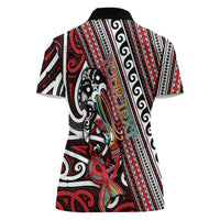 Personalised Maori Language Week Women Polo Shirt Ake Ake Ake Tribal Patterns