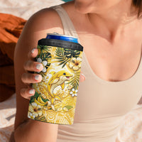 Hawaii Banana Dolphin 4 in 1 Can Cooler Tumbler Cute Cosplay Naiʻa Fish Tribal Patterns DT05 - Polynesian Pride