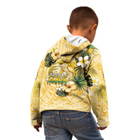 Hawaii Banana Dolphin Kid Hoodie Cute Cosplay Naiʻa Fish Tribal Patterns DT05 - Polynesian Pride