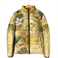 Hawaii Banana Dolphin Padded Jacket Cute Cosplay Naiʻa Fish Tribal Patterns DT05 - Polynesian Pride