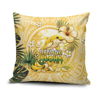 Hawaii Banana Dolphin Pillow Cover Cute Cosplay Naiʻa Fish Tribal Patterns DT05 Yellow - Polynesian Pride