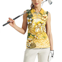 Hawaii Banana Dolphin Women Sleeveless Polo Shirt Cute Cosplay Naiʻa Fish Tribal Patterns DT05 - Polynesian Pride