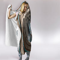 3D Illusion Surfing Skeleton Halloween Hooded Blanket Surfboard Bones Ocean Wave Stone Well DT05 - Polynesian Pride