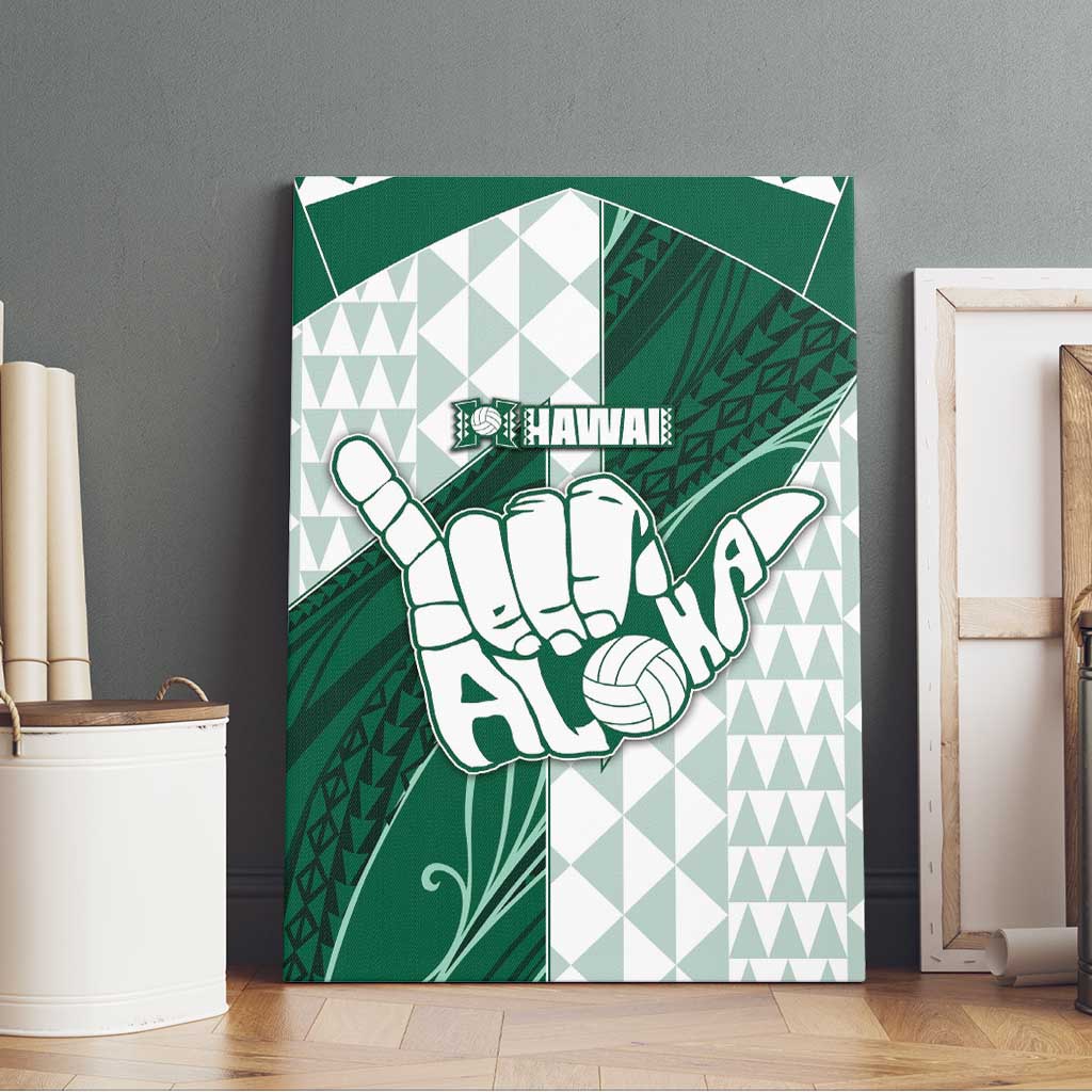 Hawaii Volleyball Canvas Wall Art Shaka Aloha Hand
