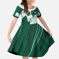 Custom Hawaii Volleyball Family Matching Puletasi and Hawaiian Shirt Shaka Aloha Hand
