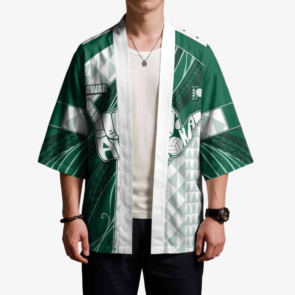 Custom Hawaii Volleyball Kimono Shaka Aloha Hand