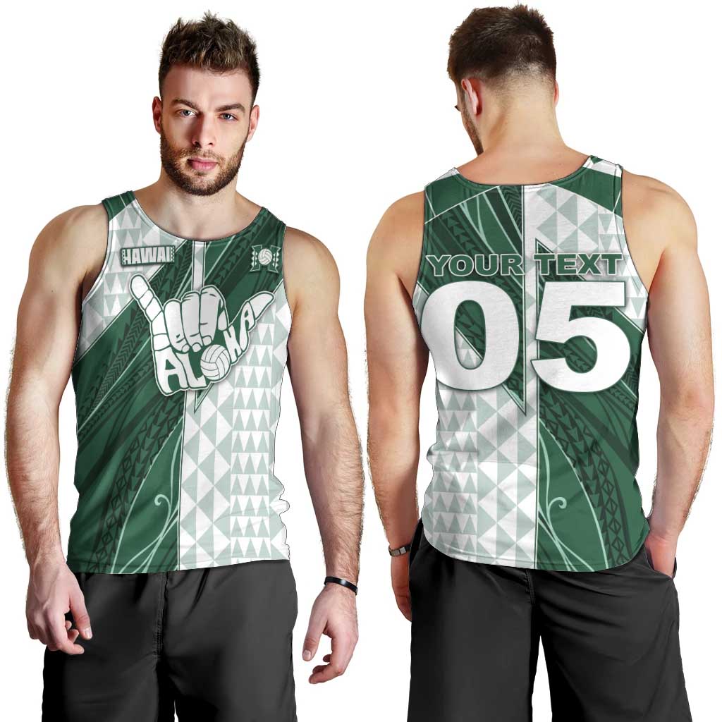 Custom Hawaii Volleyball Men Tank Top Shaka Aloha Hand