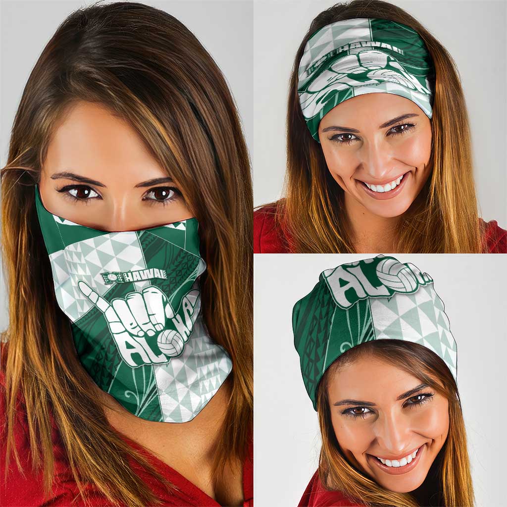 Hawaii Volleyball Neck Gaiter Shaka Aloha Hand