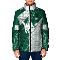 Custom Hawaii Volleyball Padded Jacket Shaka Aloha Hand