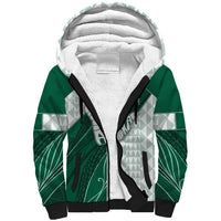 Custom Hawaii Volleyball Sherpa Hoodie Shaka Aloha Hand