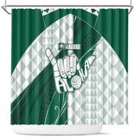 Hawaii Volleyball Shower Curtain Shaka Aloha Hand
