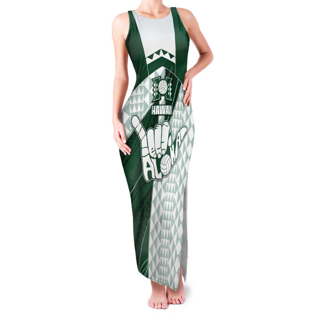 Custom Hawaii Volleyball Tank Maxi Dress Shaka Aloha Hand