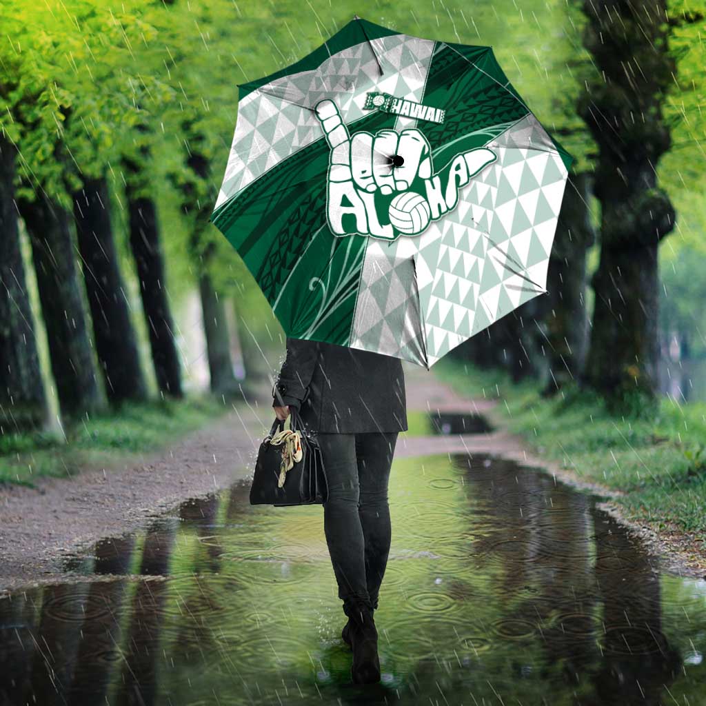 Hawaii Volleyball Umbrella Shaka Aloha Hand