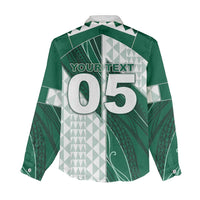 Custom Hawaii Volleyball Women Casual Shirt Shaka Aloha Hand