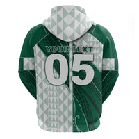 Custom Hawaii Volleyball Zip Hoodie Shaka Aloha Hand
