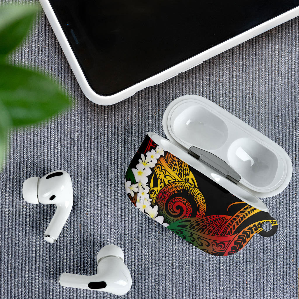 Piko Hawaiian AirPods Case Gradient Spiral Plumeria Tribal Patterns