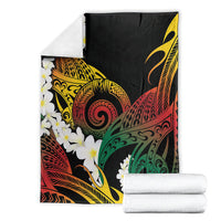 Piko Hawaiian Blanket Gradient Spiral Plumeria Tribal Patterns