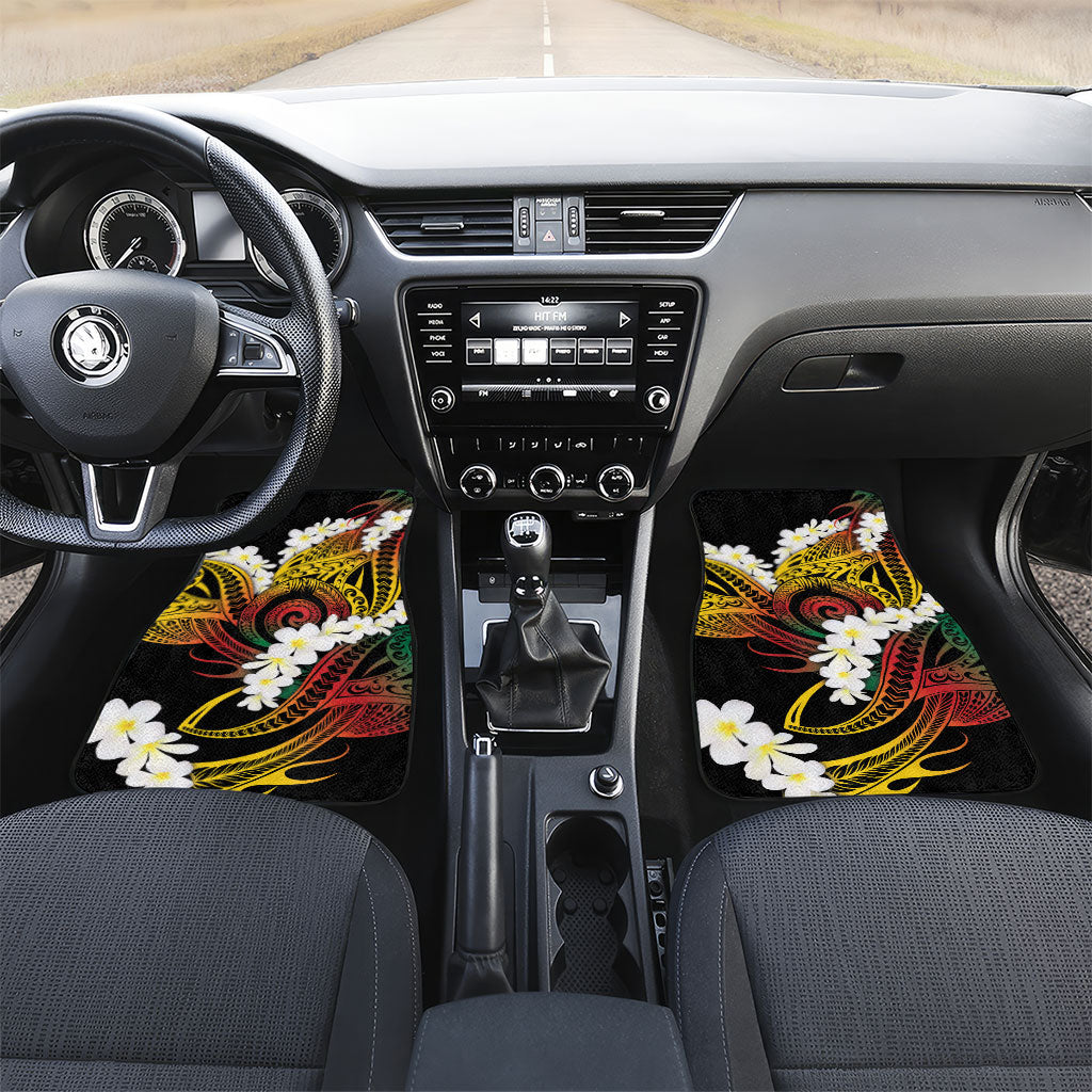 Piko Hawaiian Car Mats Gradient Spiral Plumeria Tribal Patterns