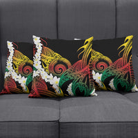 Piko Hawaiian Pillow Cover Gradient Spiral Plumeria Tribal Patterns