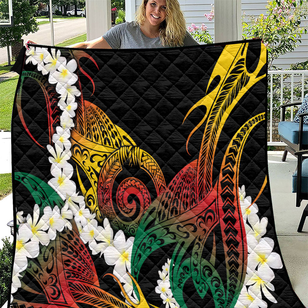 Piko Hawaiian Quilt Gradient Spiral Plumeria Tribal Patterns DT05 Multicolor - Polynesian Pride