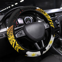 Piko Hawaiian Steering Wheel Cover Gradient Spiral Plumeria Tribal Patterns