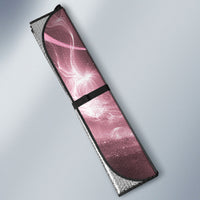 Piko Hawaiian Auto Sun Shade Pink Galaxy Spiral Plumeria Tribal Patterns