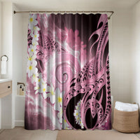 Piko Hawaiian Bathroom Set Pink Galaxy Spiral Plumeria Tribal Patterns