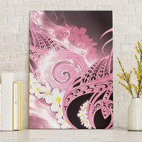 Piko Hawaiian Canvas Wall Art Pink Galaxy Spiral Plumeria Tribal Patterns