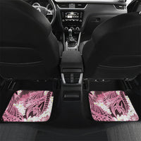 Piko Hawaiian Car Mats Pink Galaxy Spiral Plumeria Tribal Patterns