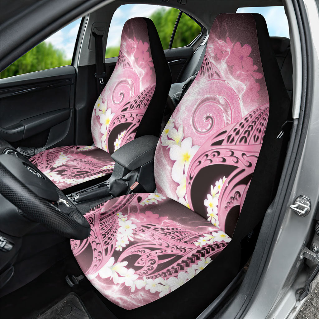 Piko Hawaiian Car Seat Cover Pink Galaxy Spiral Plumeria Tribal Patterns