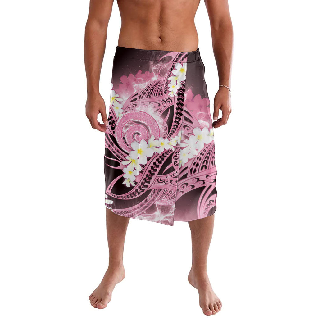 Piko Hawaiian Lavalava Pink Galaxy Spiral Plumeria Tribal Patterns