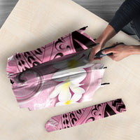 Piko Hawaiian Umbrella Pink Galaxy Spiral Plumeria Tribal Patterns