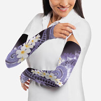 Piko Hawaiian Arm Sleeves Purple Galaxy Spiral Plumeria Tribal Patterns